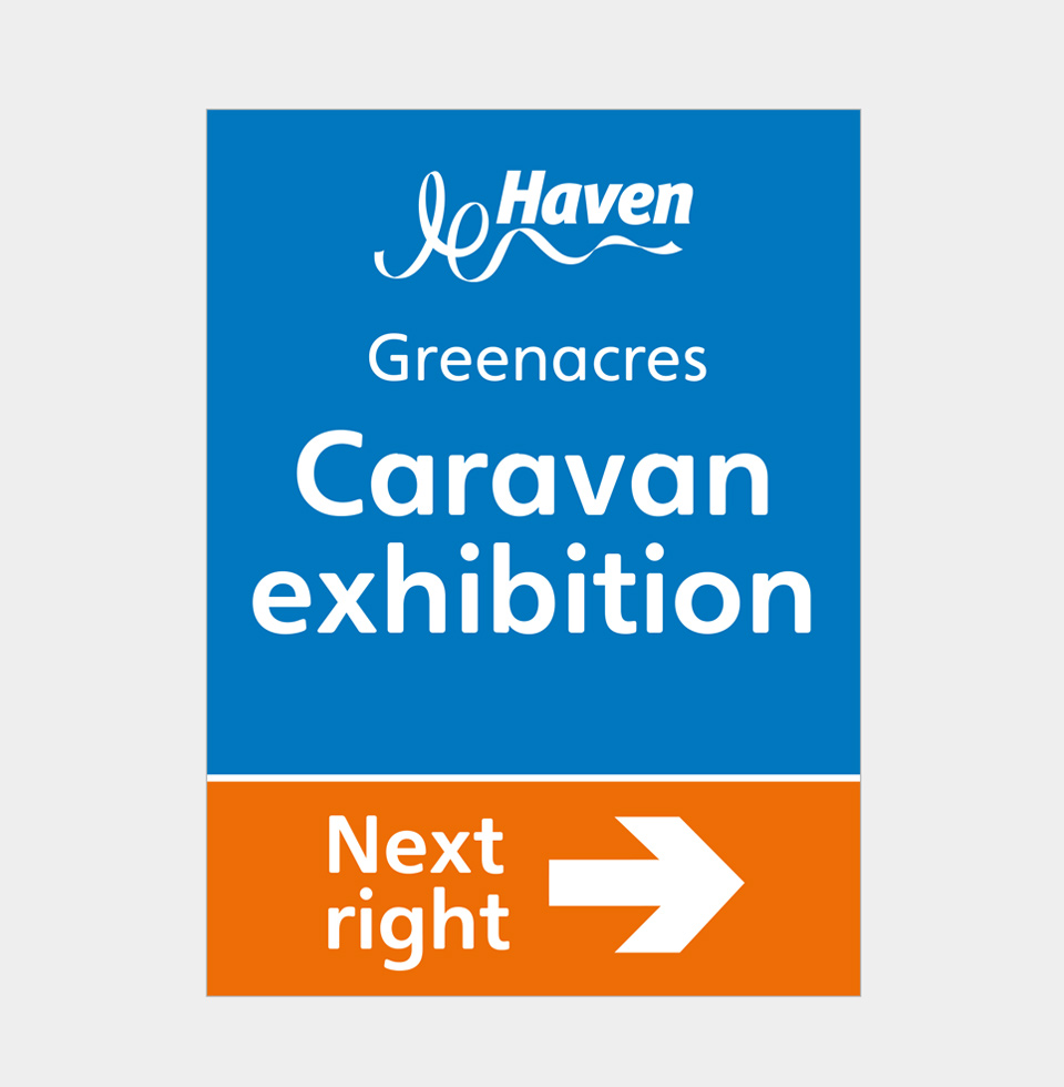 Haven Holiday Caravan Sales poster design