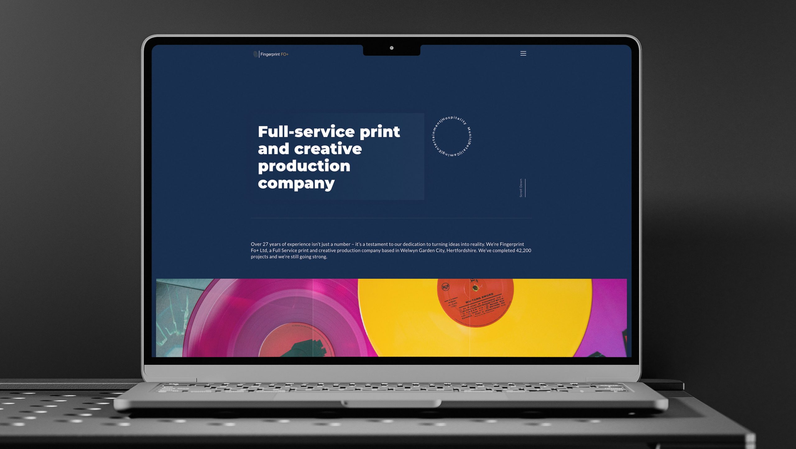 Fingerprint website design
