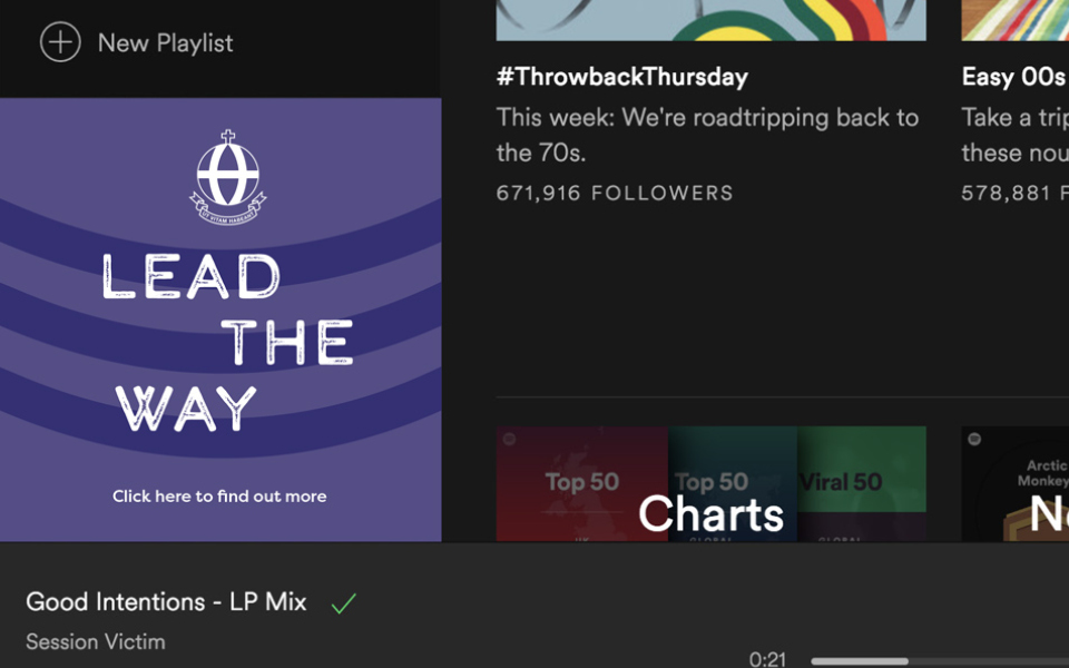 Christ the King Sixth Form Spotify Ads